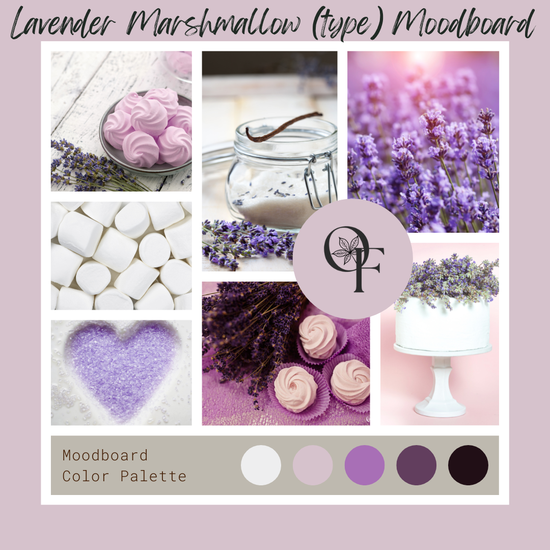 Lavender Marshmallow (type) - Branding + Blend Ideas