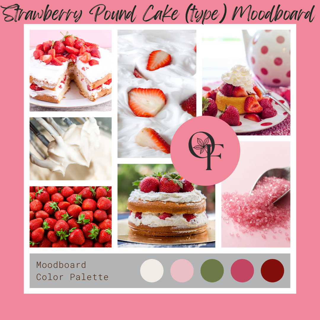 Strawberry Pound Cake (type) - Branding + Blend Ideas